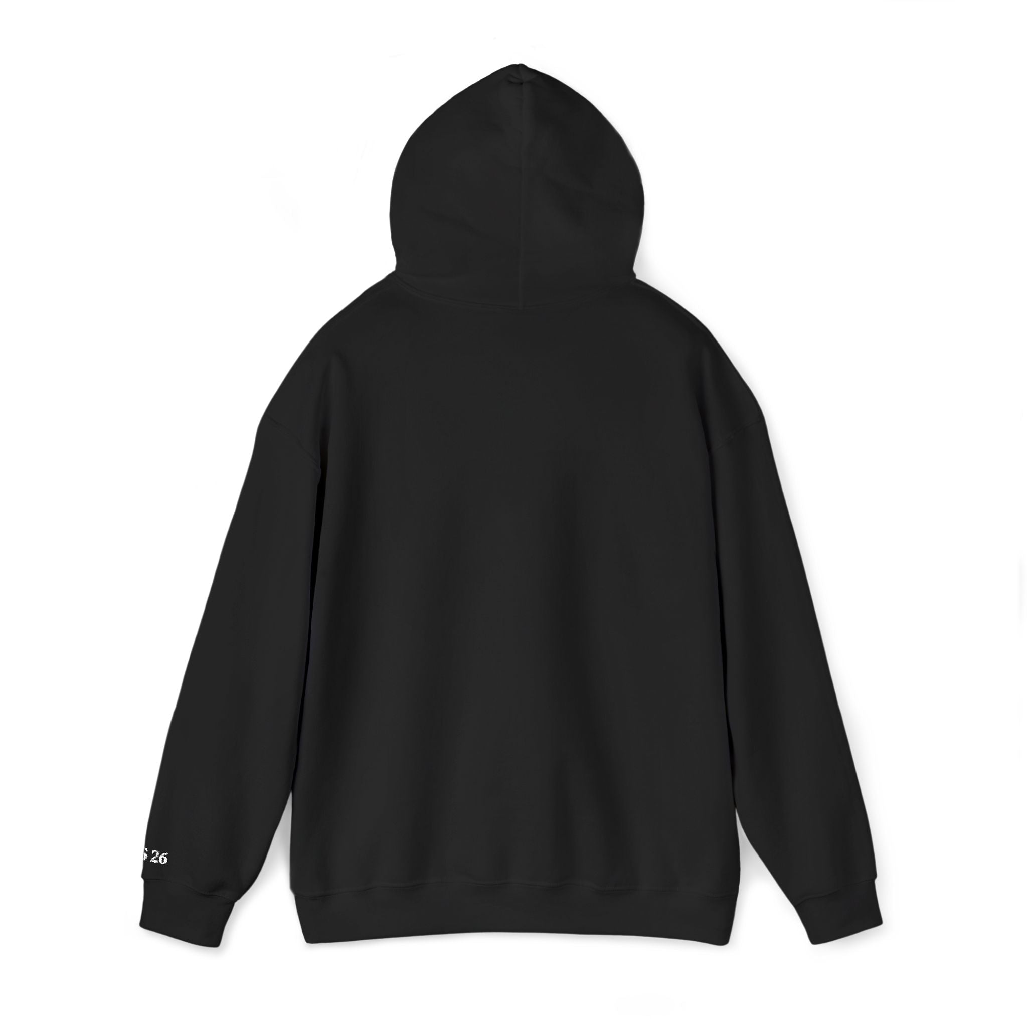 Embroidered "Burning unseen won't light the way" hoodie