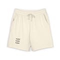 Embroidered fleece shorts