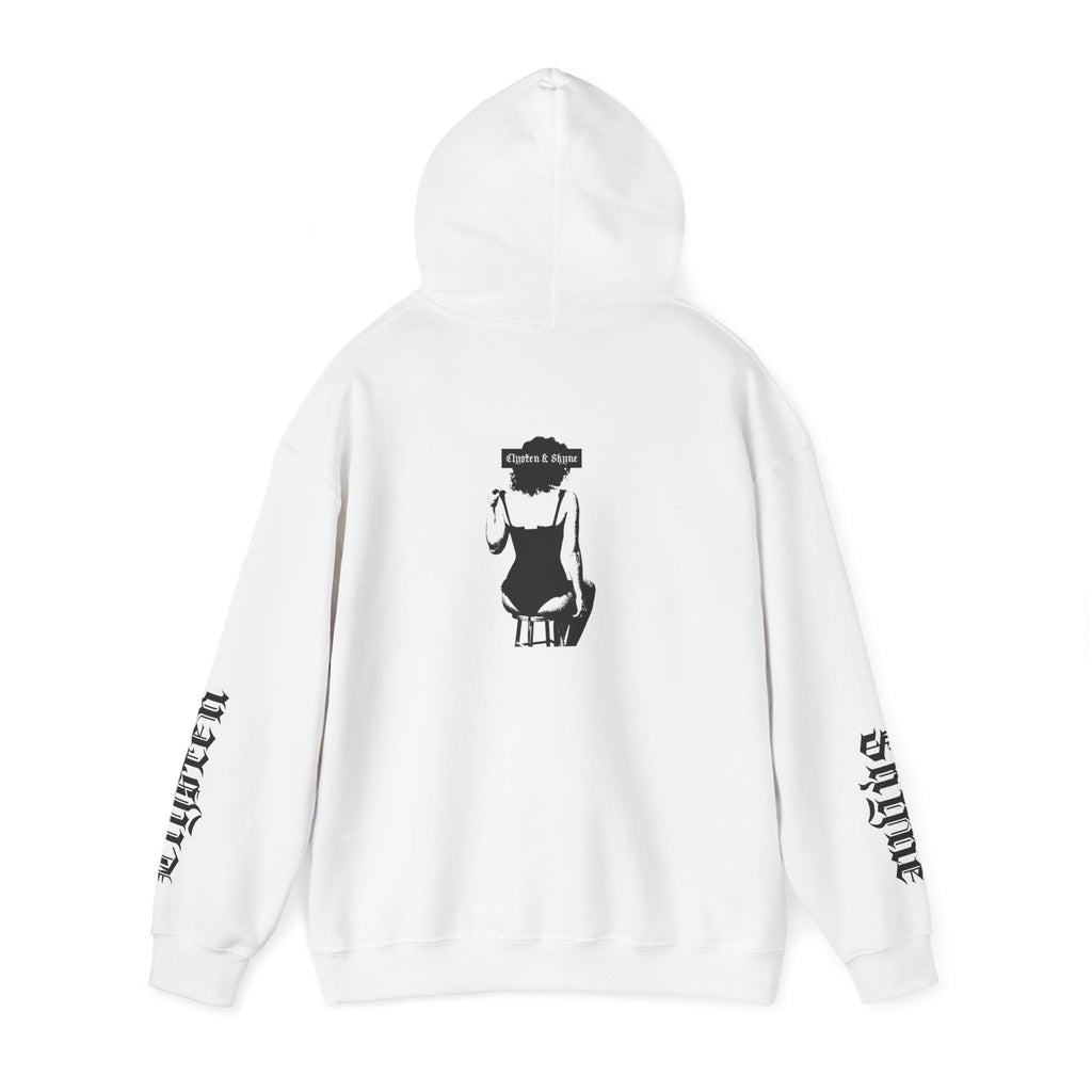 "Clysten & Shyne" pullover hoodie