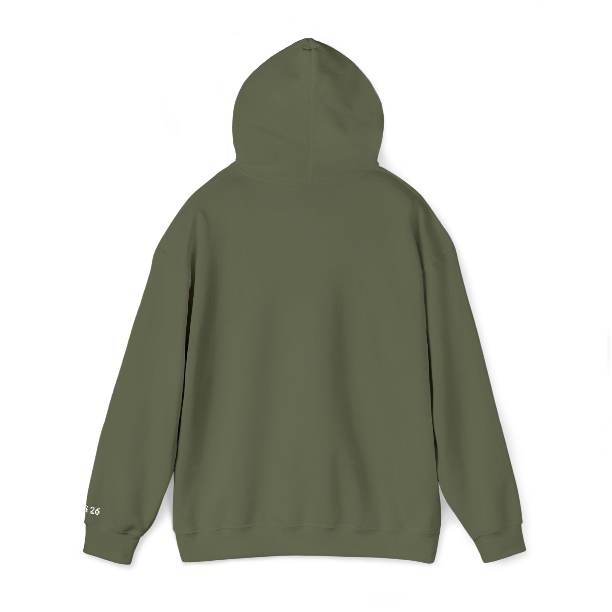 Embroidered "Burning unseen won't light the way" hoodie