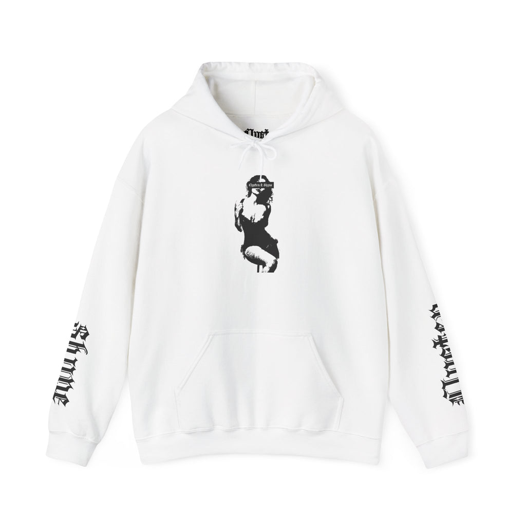 "Clysten & Shyne" pullover hoodie