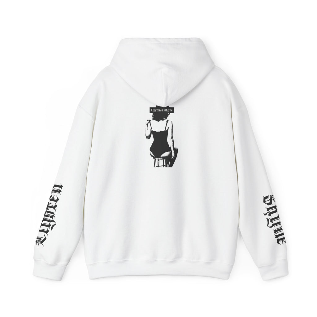 "Clysten & Shyne" pullover hoodie