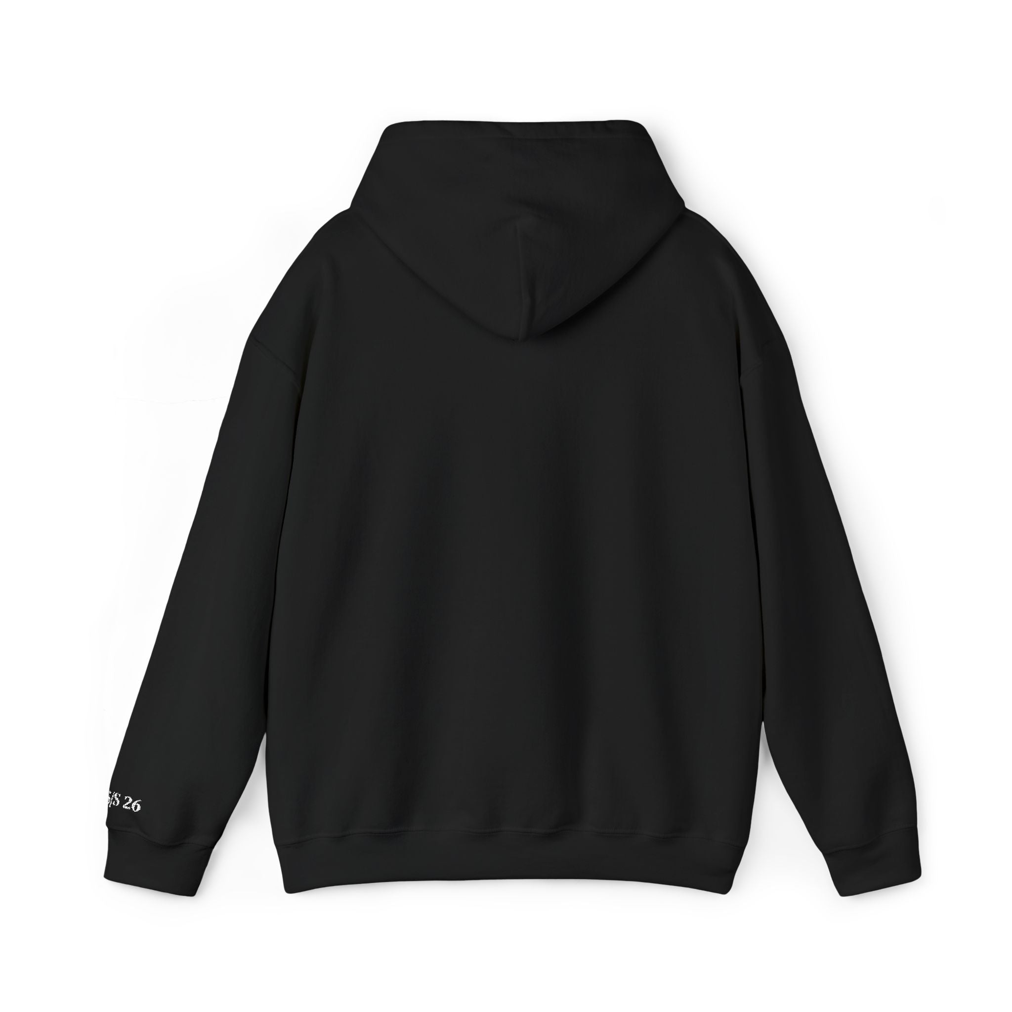 Embroidered "Burning unseen won't light the way" hoodie