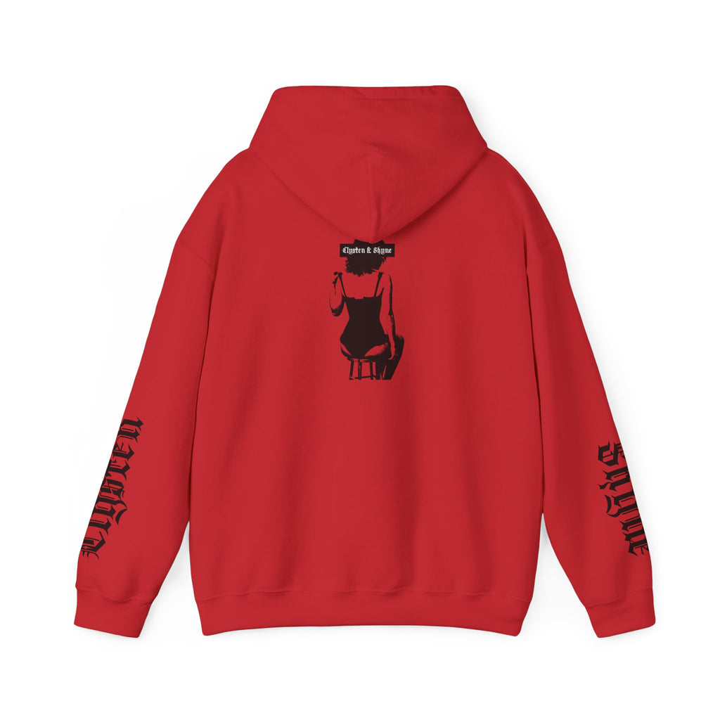 "Clysten & Shyne" pullover hoodie