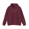 Embroidered "Burning unseen won't light the way" hoodie